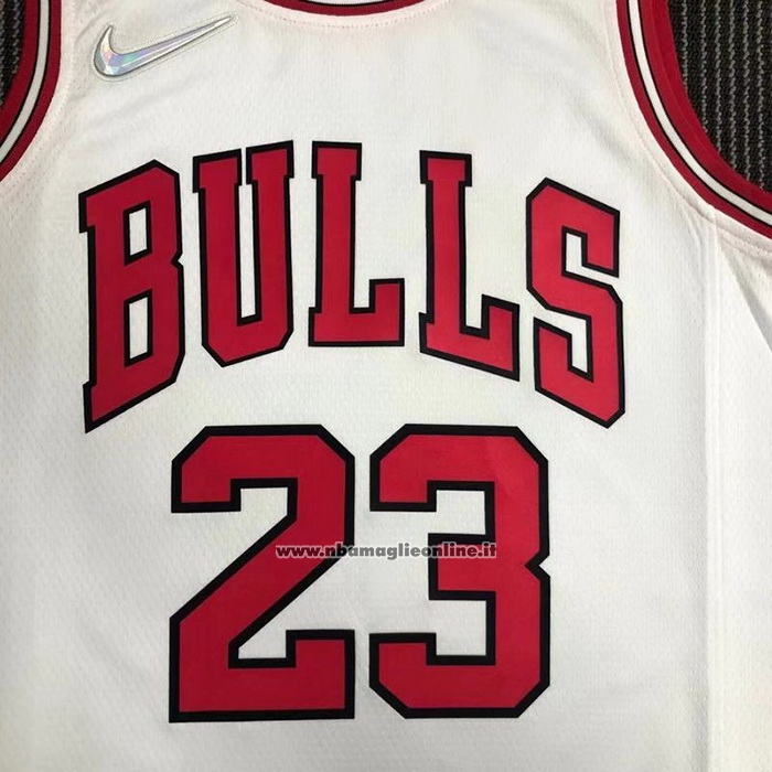 Maglia Chicago Bulls Michael Jordan #23 Association 2021 Bianco